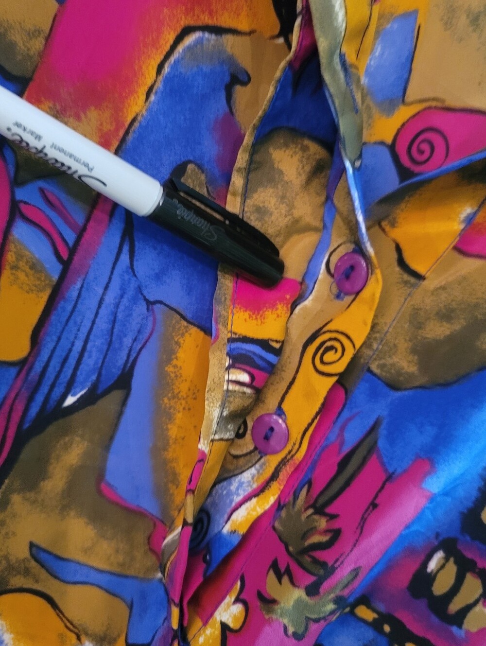 Blousy Abstract Tank - Picture 4 of 7
